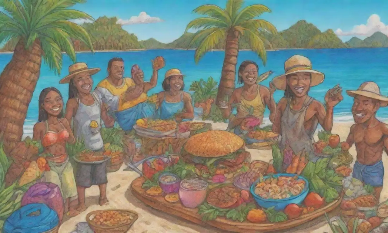 Colores vibrantes y sabores isleños en un paraíso culinario