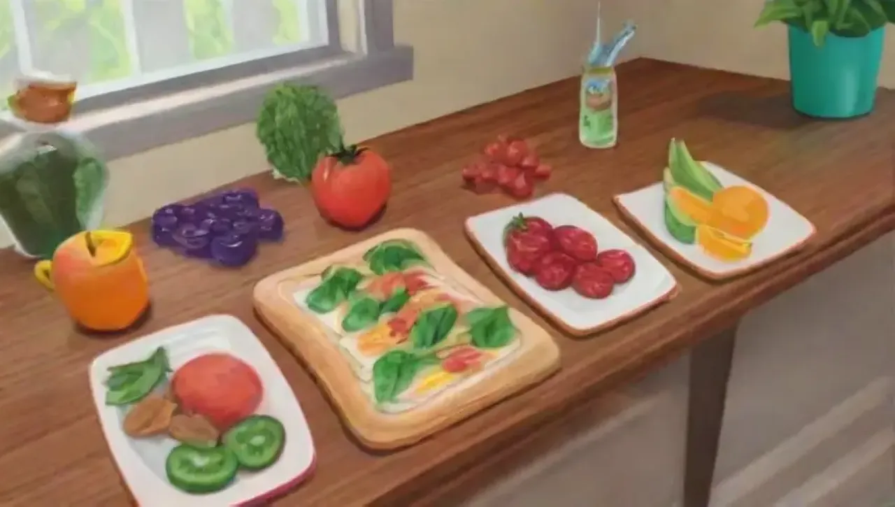 Un festín colorido y saludable en un ambiente acogedor